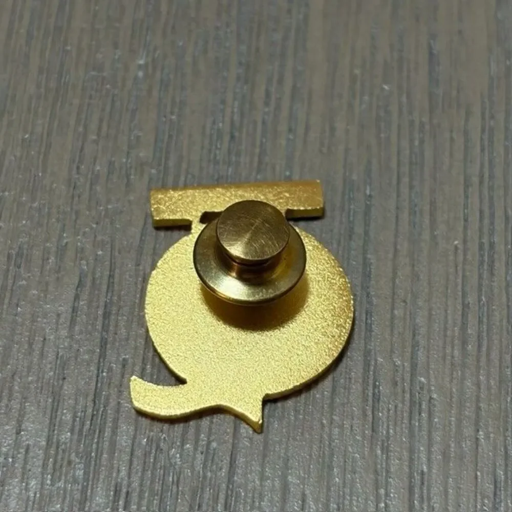 Total Quality Culture Admin Officer Enamel Blue Gold Tone Lapel Pin